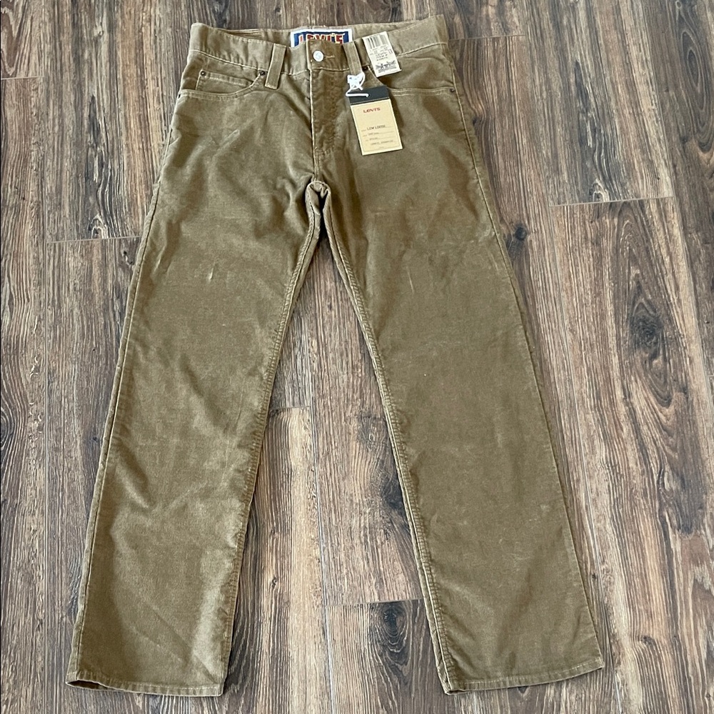 Levi's Vintage 549 Low Loose Straight Men's Brown Corduroy Pants NWT